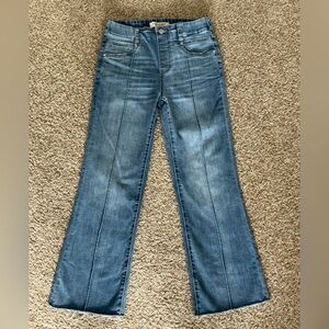 Liverpool Women's Cropped Straight Leg Pull-On Jeans - Size 2 (24)